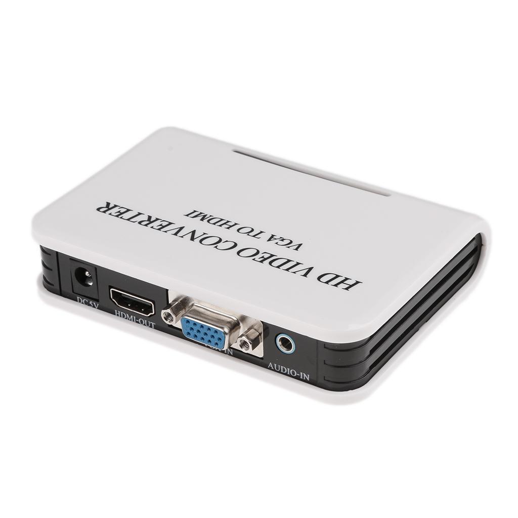 VGA to 1080P Full HDTV Video Converter Adapter Box for Laptop HDTV