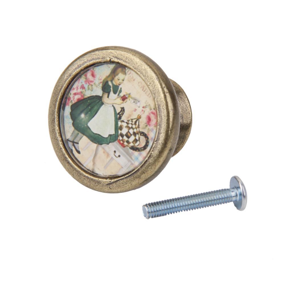 2Pcs Vintage Cabinet Door Drawer Wardrobe Bin Handle Pull Knob Hardware