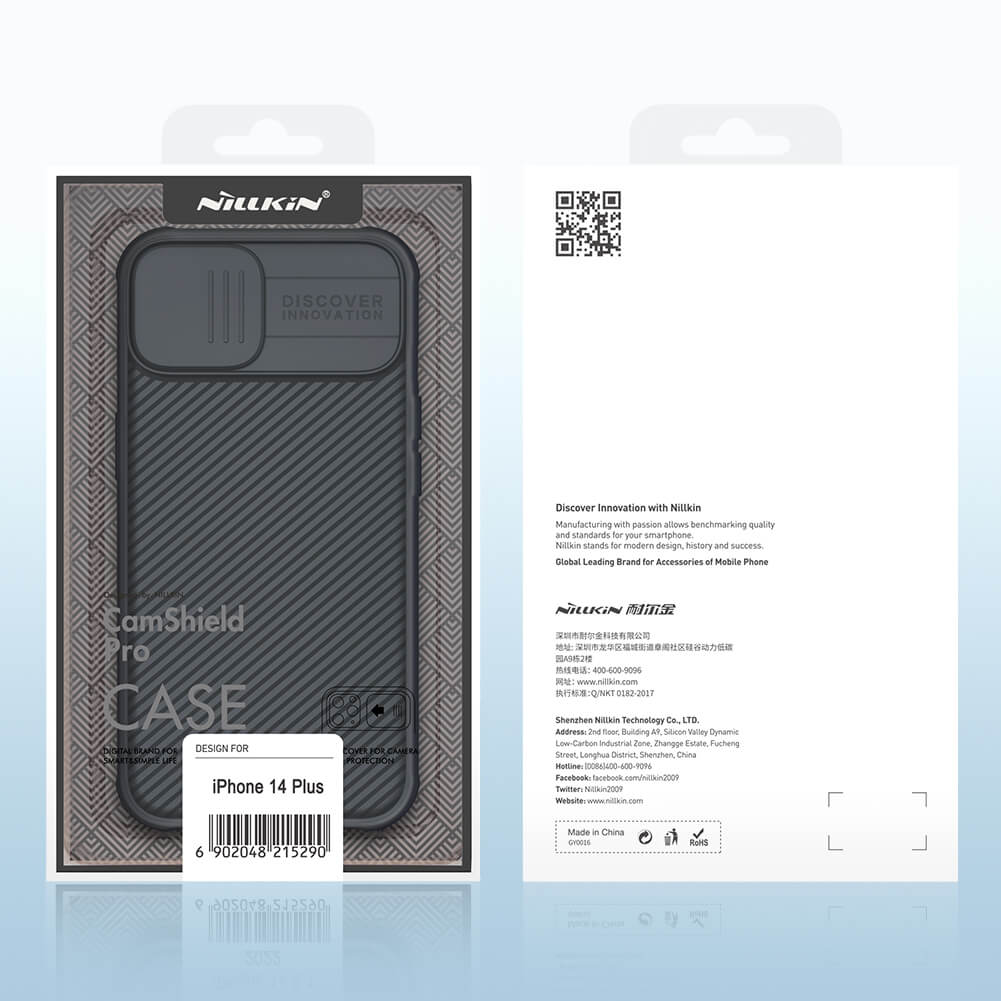 Ốp lưng chống sốc cho iPhone 14 Plus bảo vệ Camera hiệu Nillkin Camshield Pro chống sốc cực tốt, chất liệu cao cấp, có khung & nắp đậy bảo vệ Camera - hàng nhập khẩu