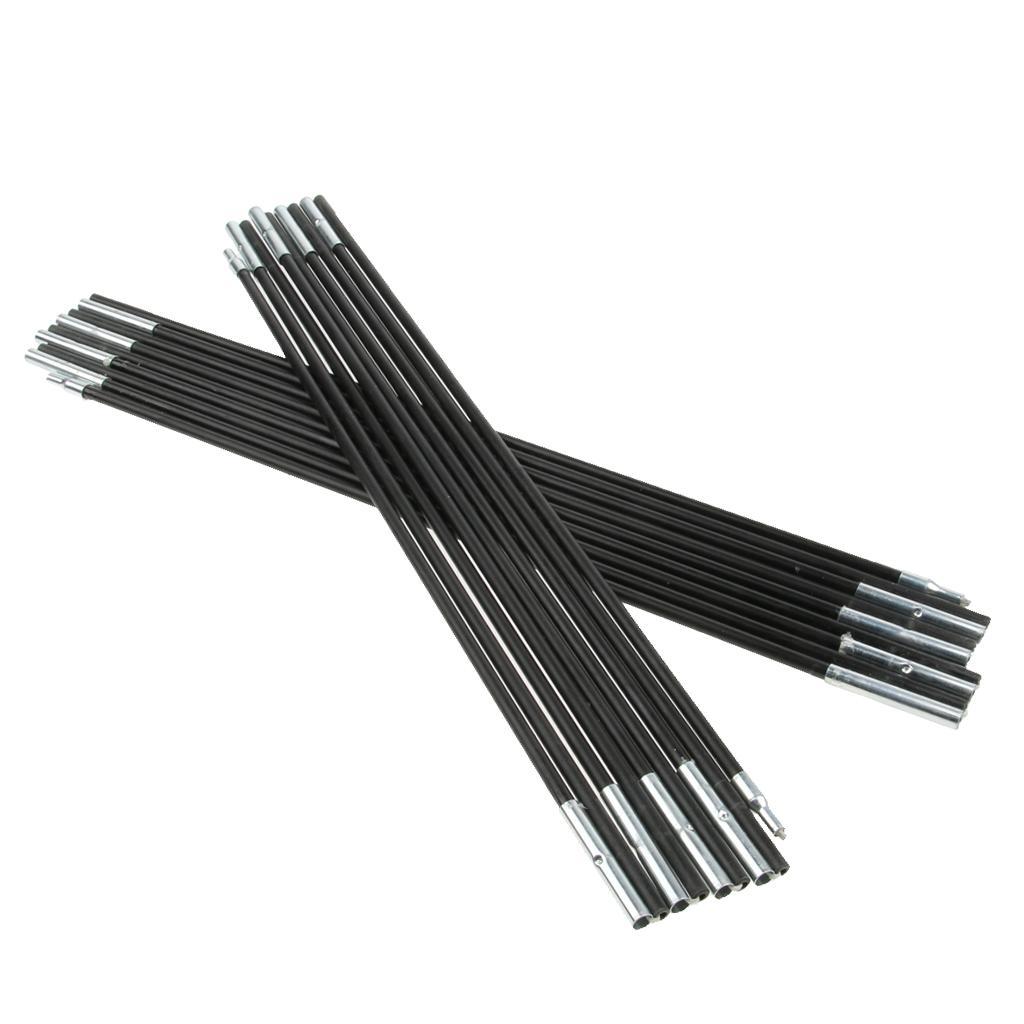 2x Outdoor Tent Fiberglass Pole Kit Rod Replacement Accessories for Hiking Camping Picnic, Diameter 7.0/8.0mm