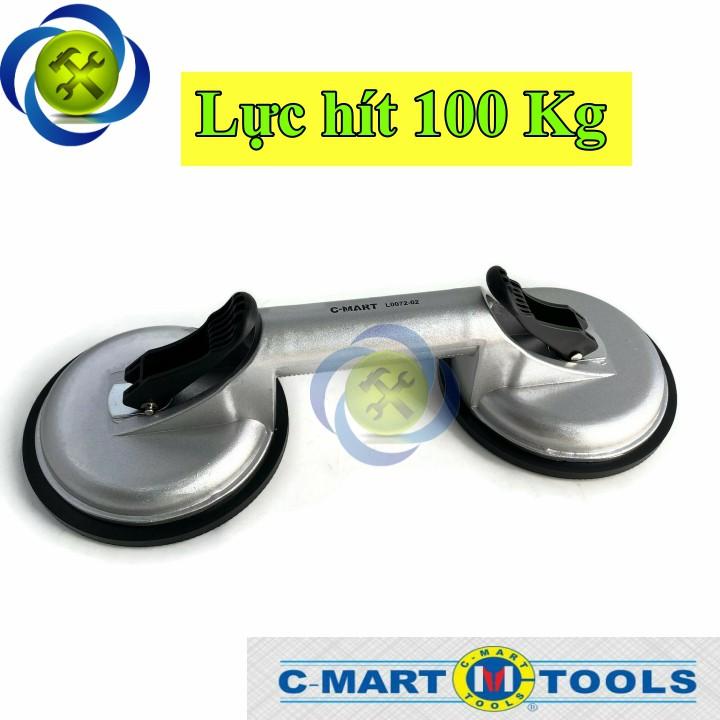 Tay hít kính - gạch 2 chấu C-Mart L0072-2 (100kg)