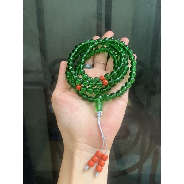 Chuỗi liuli xanh lá Tara 108 hạt