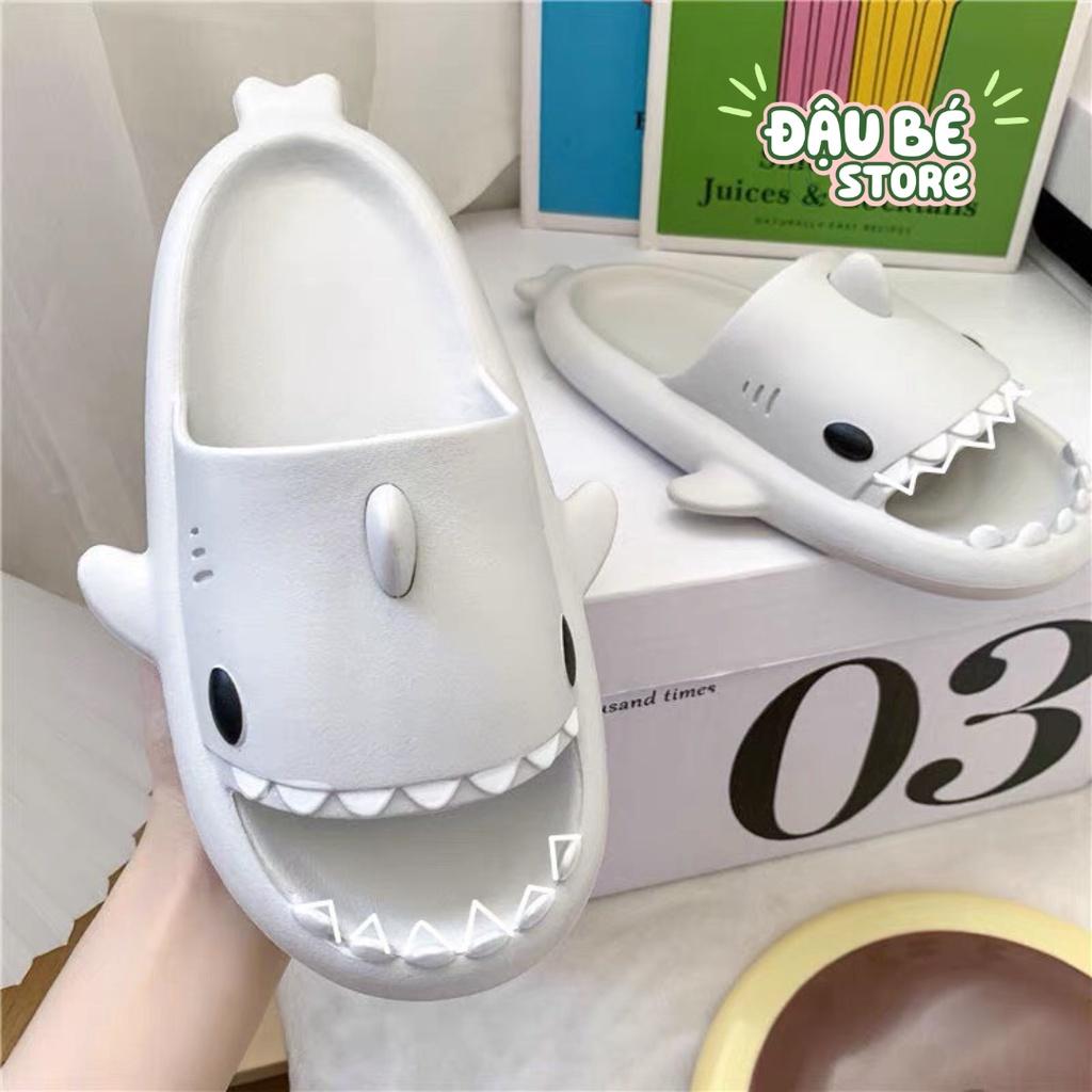Dép Bánh Mì Hình Cá Mập Nam Nữ Ulzzang Cute - Dép Quai Ngang Unisex Hoạt Hình Ngộ Nghĩnh Đế Mềm Chống Trơn- DAUBE - D053