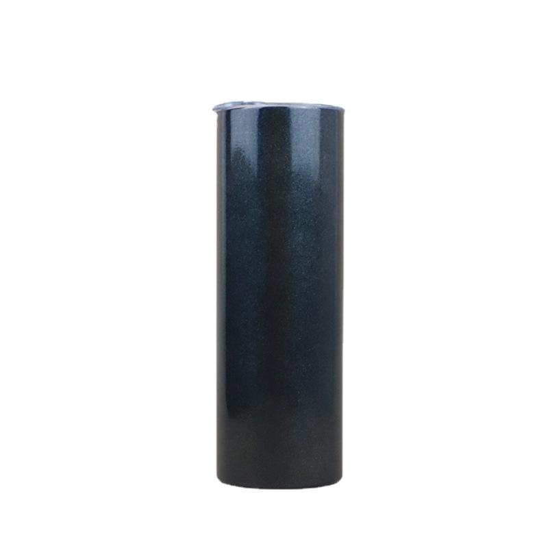 Phong cách mới nhất 20oz lớp phủ thăng hoa cơ thể thẳng cốc 304 ống hút giảm béo cốc cầu vồng sơn cách nhiệt cốc xe cốc