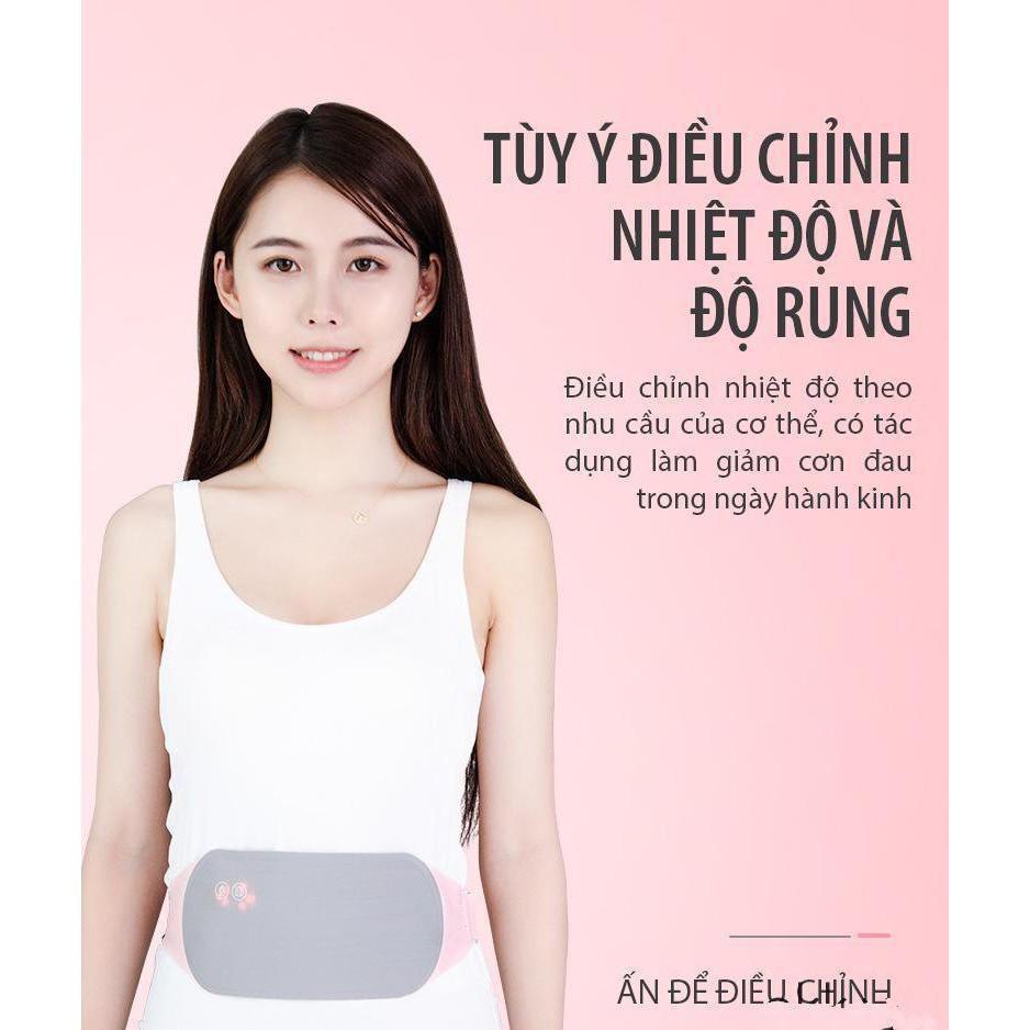 Đai Quấn Bụng Chức Năng Sưởi Ấm Giảm Đau Vào Ngày Ấy cho chị em phụ nữ nguồn pin sạc 5000mAh - Gia dụng SG