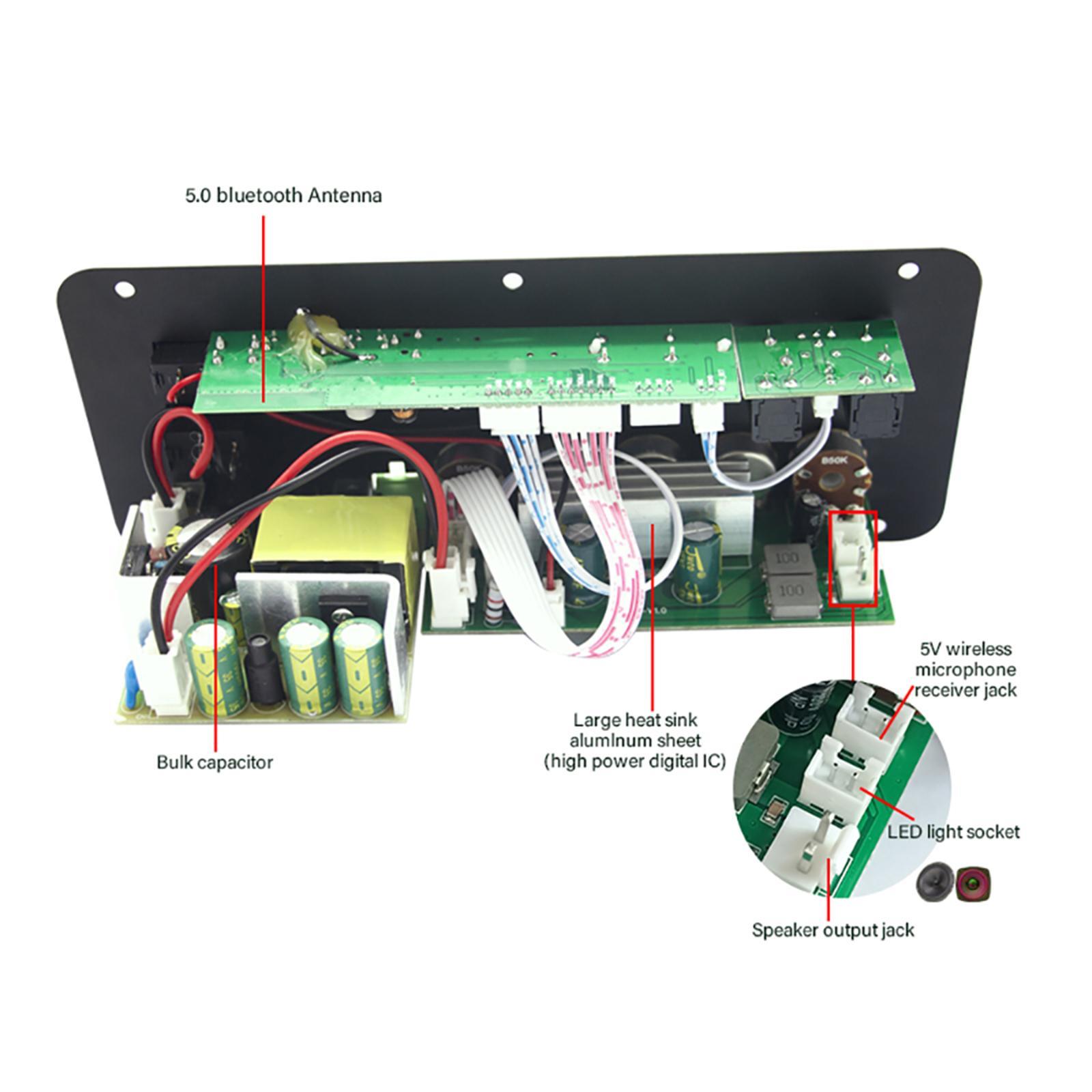 Audio Amplifier Board 100W Premium Subwoofer Amplifier Module for Home Audio