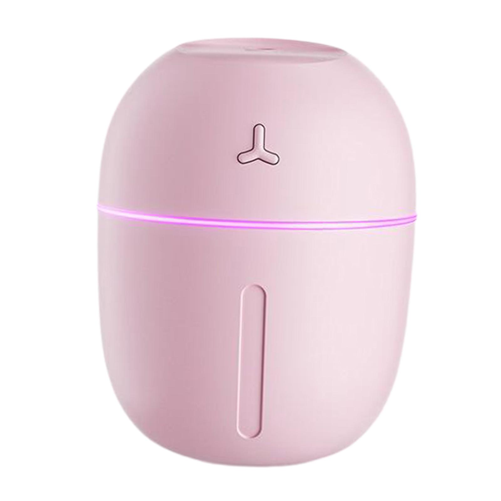 Portable USB Cool Mist Humidifier, 300ML Mini Atomization Humidifier with Light, Desktop Ultrasonic Air Humidifier for Home, Offices, Bedrooms,Dorm