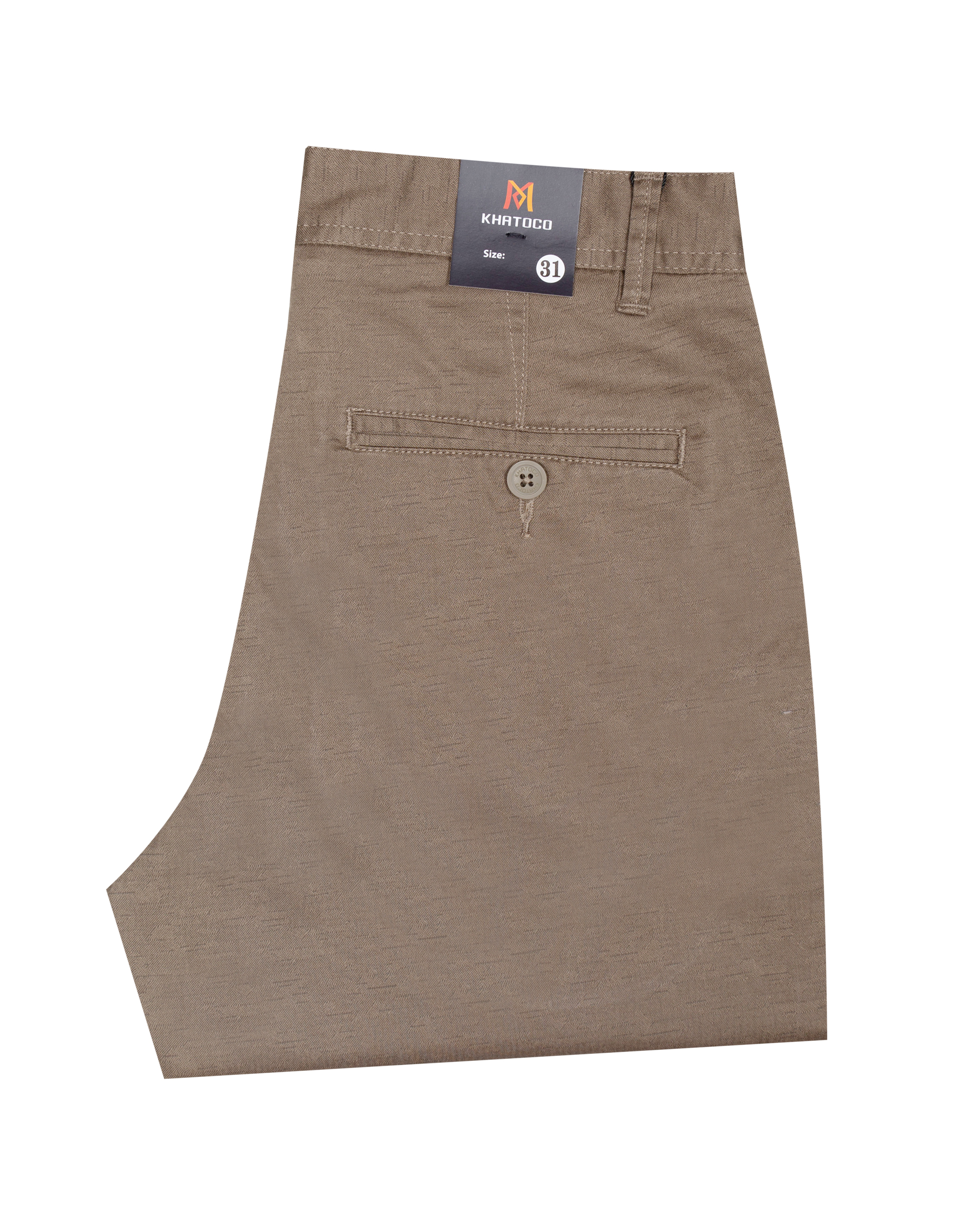 Quần short khaki nam Khatoco Q3M398R0-ININ429-2510-N