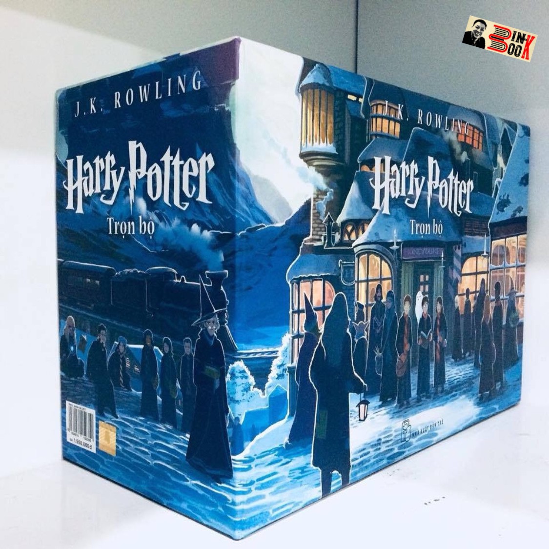 Boxset phiên bản đặc biệt (Trọn Bộ 7 Tập) HARRY POTTER bìa mới đẹp long lanh ghép thành lâu đài phép thuật Hogwarts – NXB Trẻ