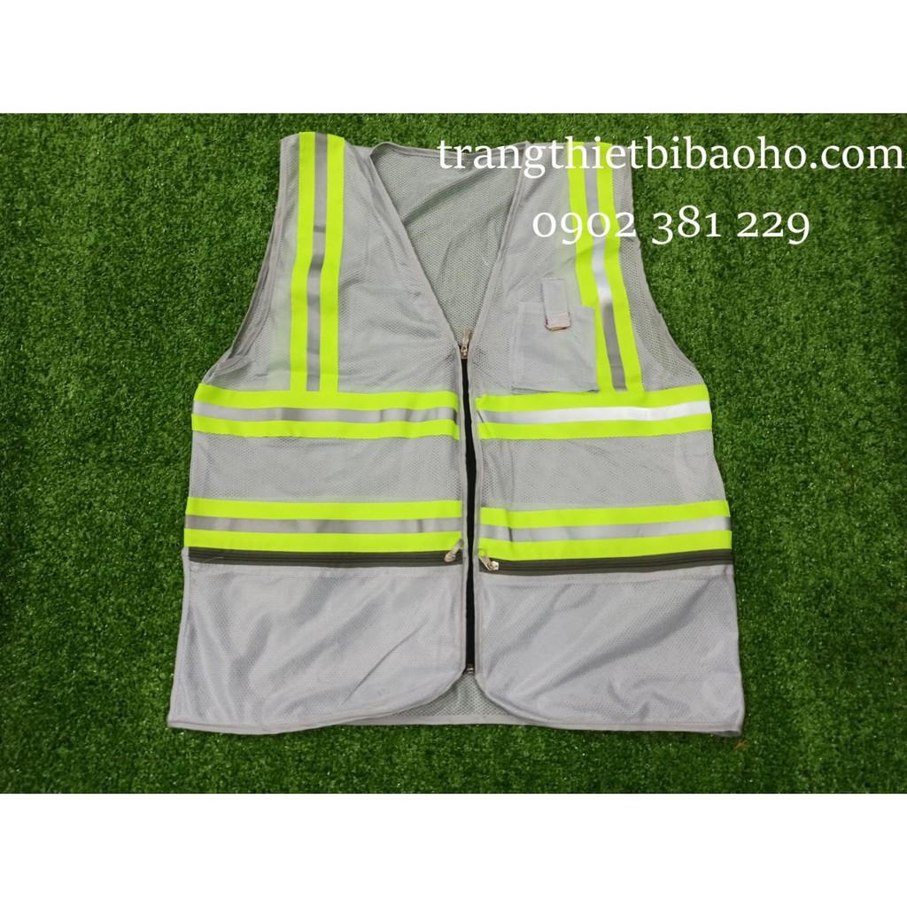 Áo ghi lê lưới phản quang 3 kéo khoác ngoài - 4 màu lựa chọn