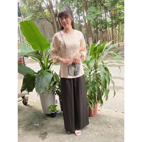ĐỒ LAM ĐI CHÙA #Mã Freeship Xtra RP028 #BÀ BA GẤM Cao Cấp