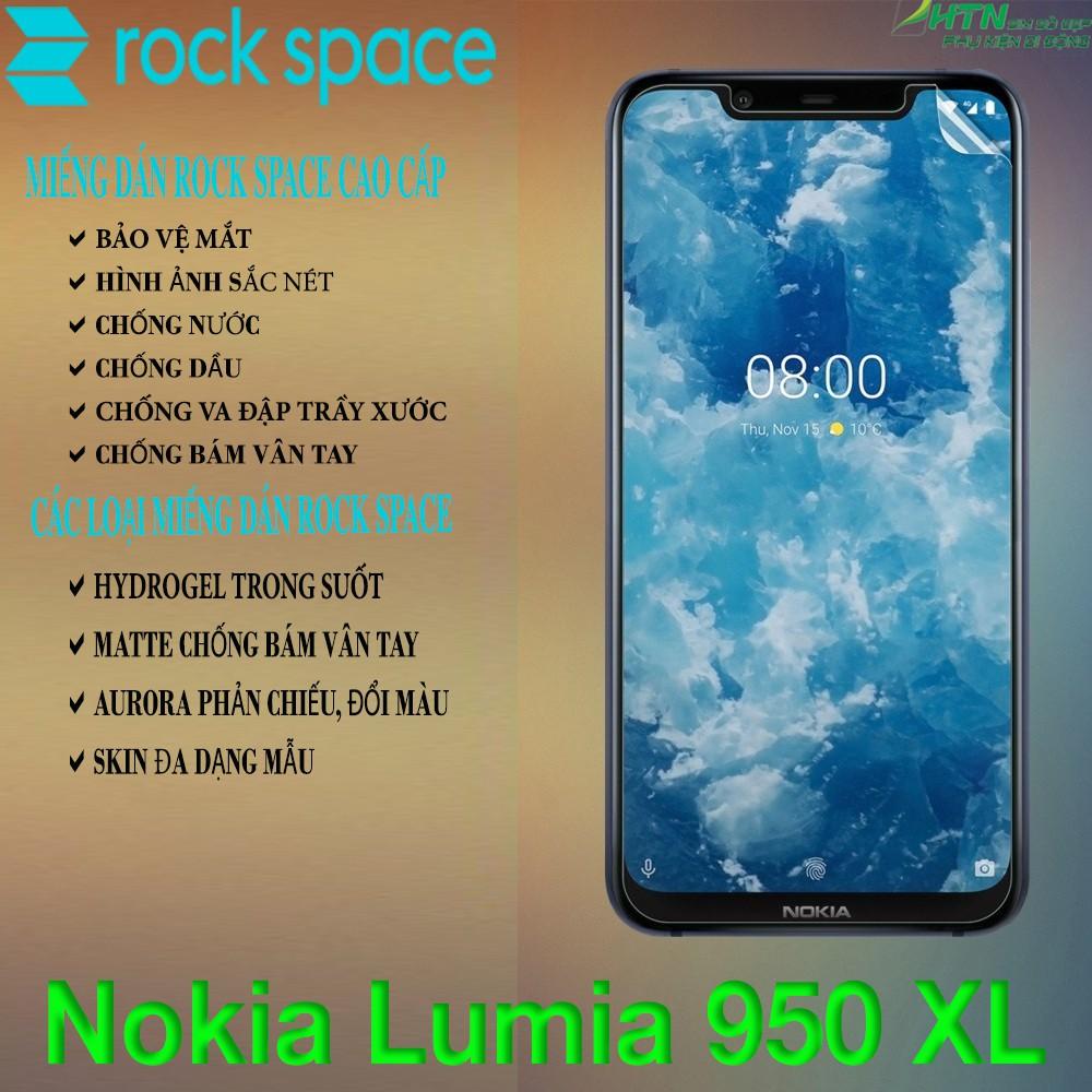 Miếng dán cao cấp Rock Space cho Nokia Lumia 950 XL hydrogel trong suốt/ matte nhám chống vân tay dán màn hình/ mặt sau lưng điện thoại bảo vệ mắt, tự phục hồi vết xước nhỏ - Hàng chính hãng