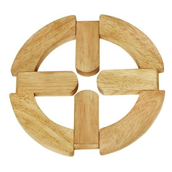Rế tròn mở rộng thu nhỏ bằng gỗ