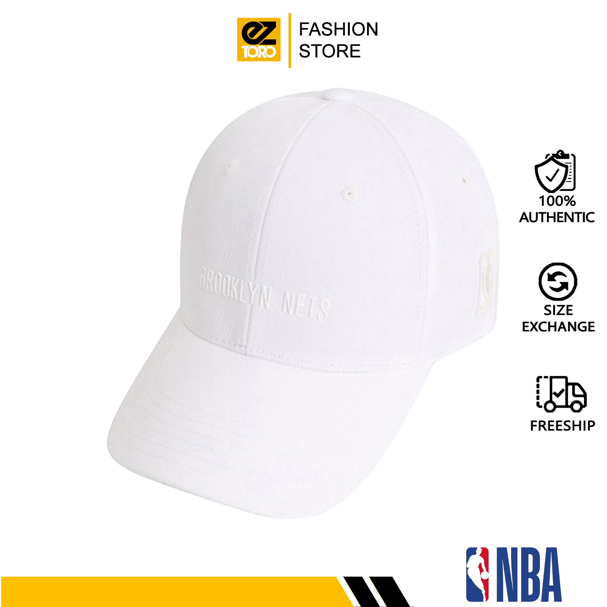 Mũ NBA BKN High Frequency Decoration Overfit Ball Cap CURVED CAP OVER - Nón lưỡi trai thời trang cho nam, nữ, unisex