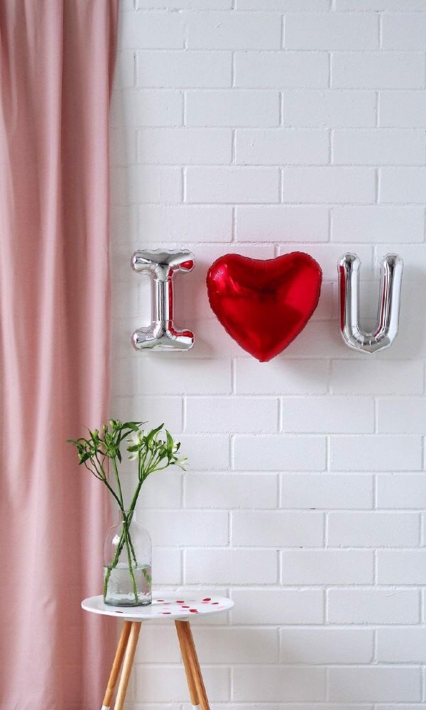 Bộ bong bóng chữ I love you balloon letter hpni37