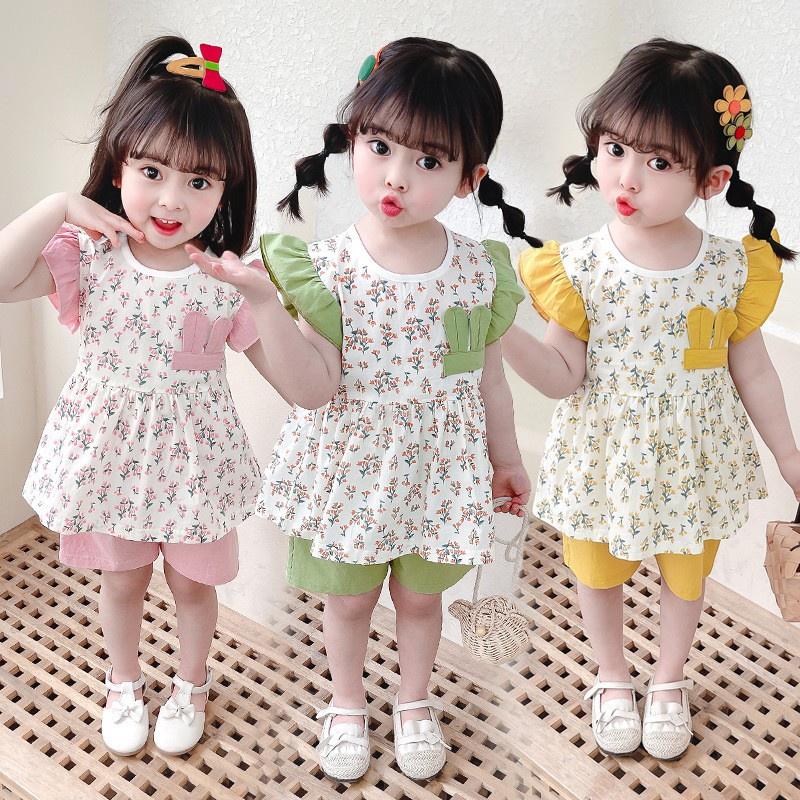 TA265 CheerKids - LFL001 A06 Bộ hoa nhí cánh tiên ngắn tay cho bé gái