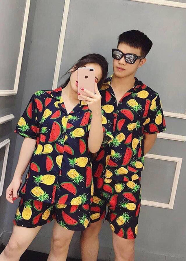 Bộ hoa quả mặc đi biển