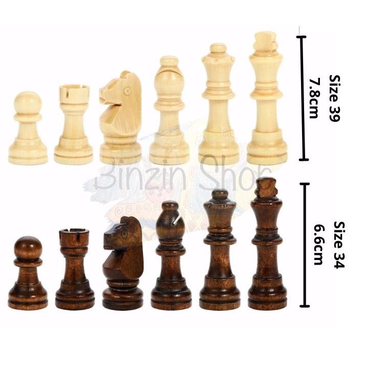 Bộ cờ vua nam châm bằng gỗ cao cấp size 39cm