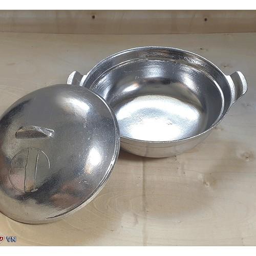 Niêu thố cơm gang đúc nguyên khối Bắc Bộ số 3 kích thước 23cm