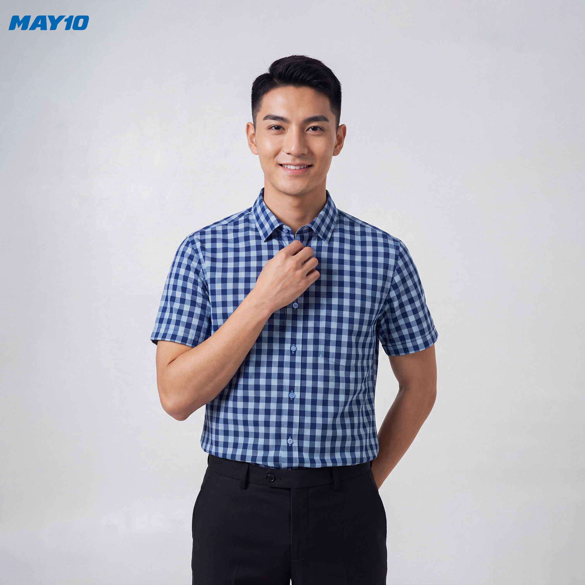 Áo Sơ mi nam cộc tay May 10 form SlimFit mã 010126003 màu 3