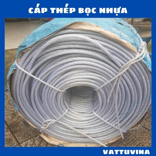 Dây Cáp Thép Bọc Nhựa 6mm Cắt Theo mét