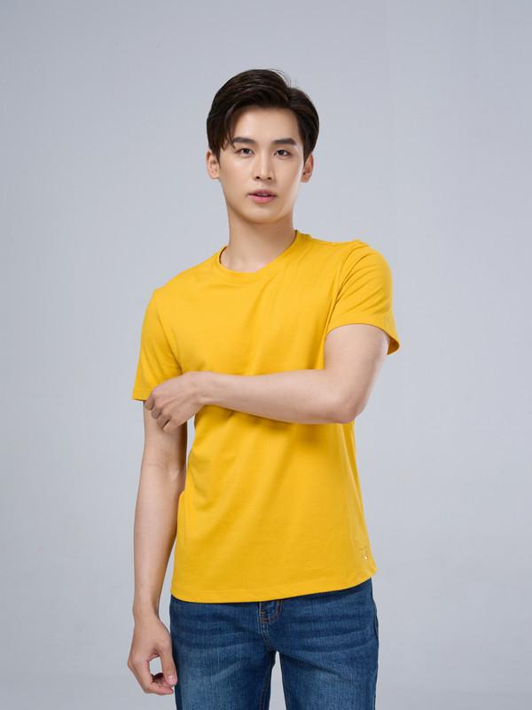 Áo thun trơn basic nam YODY cổ tròn cotton thoáng mát TSM5231