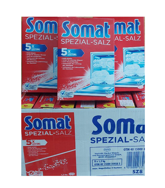 Combo 2 Muối Rửa Ly - Bát Somat Special Salt 1,2 Kg x 2 hộp - Đức