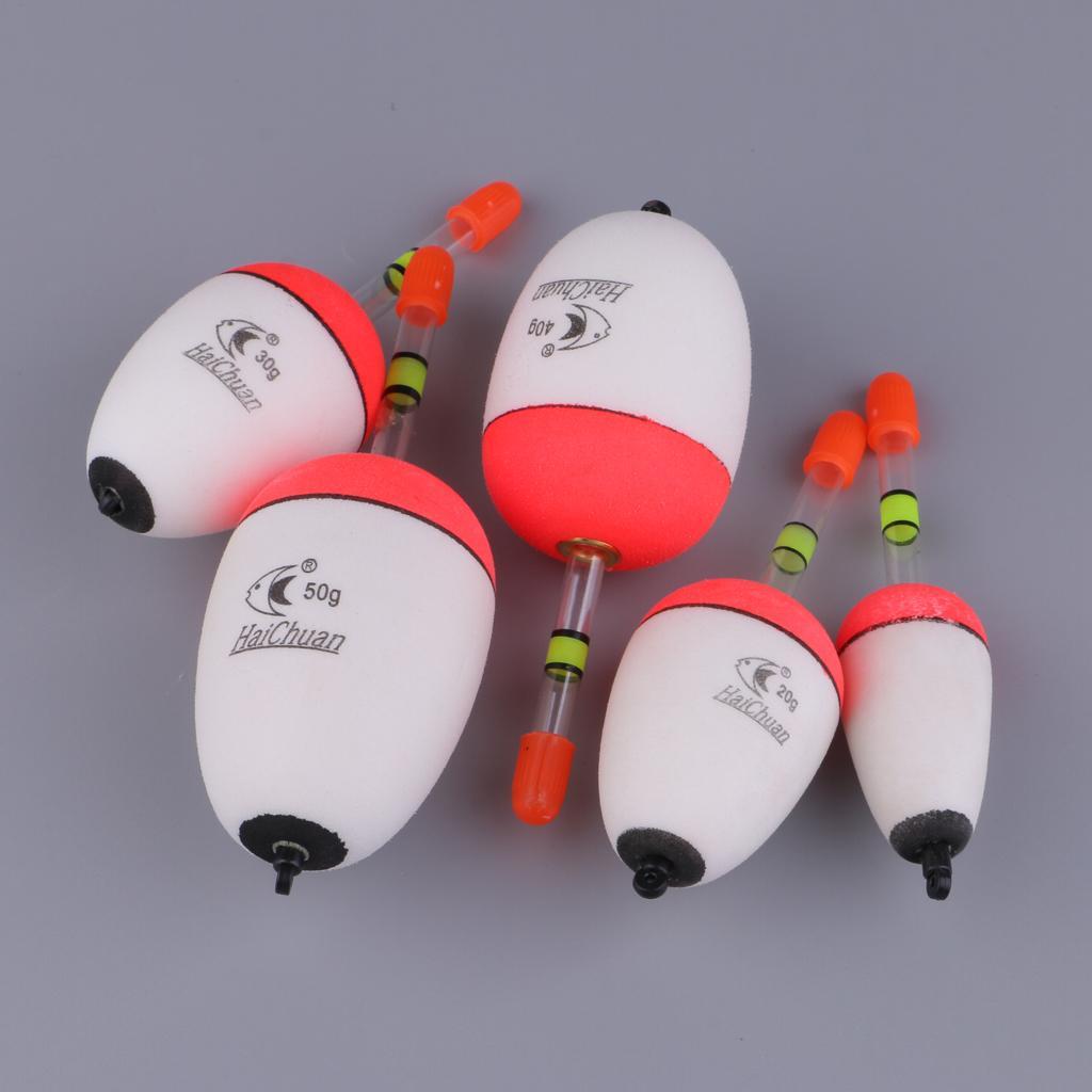 Set of 10pcs Luminous Sea Rock Fishing Bobbers EVA Foam Float Fishing Floats