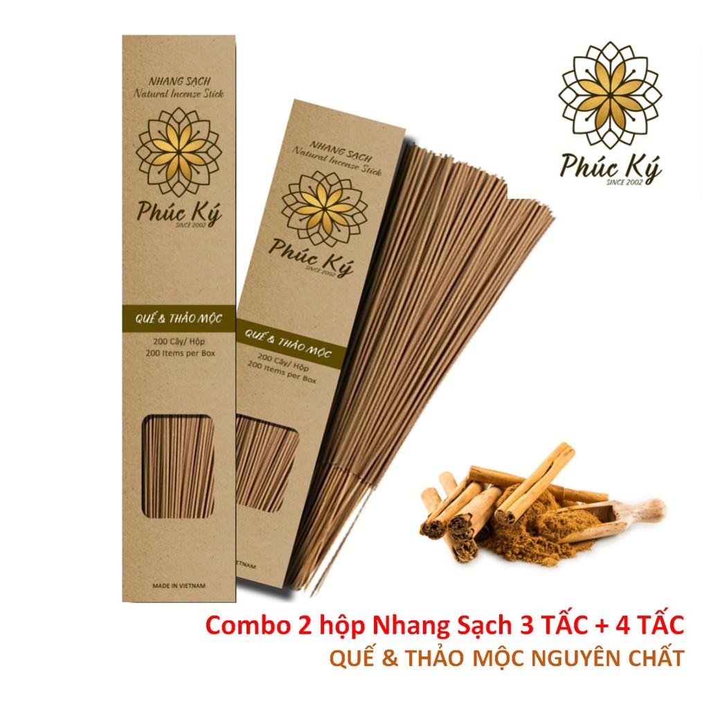 Nhang sạch _ 2 Hộp Nhang Sạch Quế Thuần Khiết - Nhang Sạch Quế Thảo Mộc
