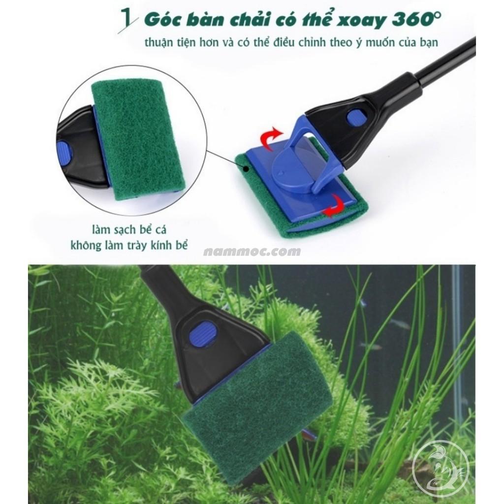 Bộ Vệ Sinh Bể Cá Đa Năng 5 trong 1 | Vợt - Vệ Sinh - Cọ - Làm Sạch Bể Cá Cảnh, Thuỷ Sinh