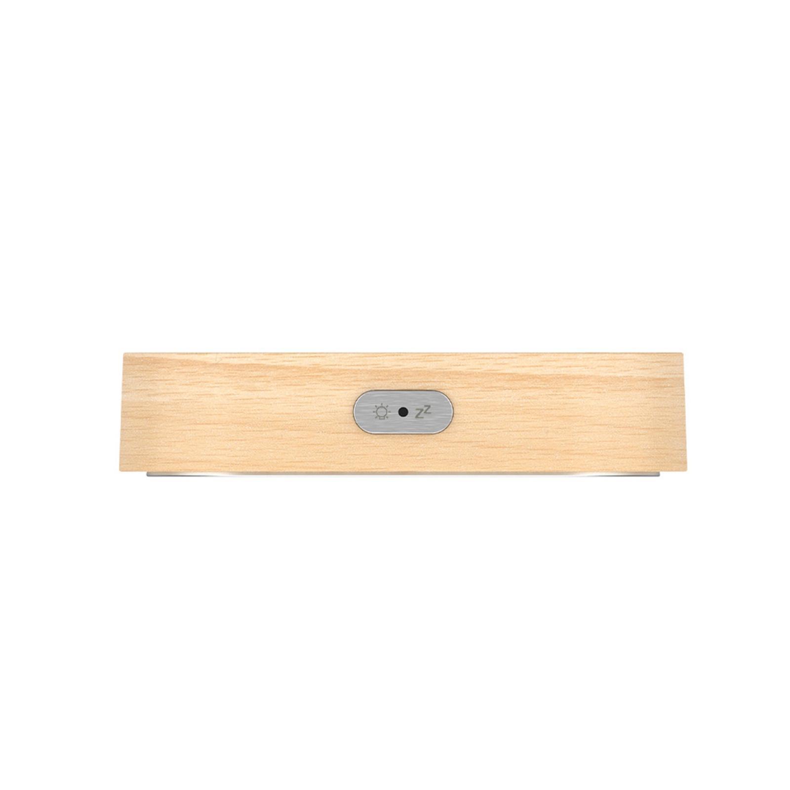 Alarm Clock, Snooze LED Display Dimmer Thermometer, Battery Powered USB Dual Alarm Clock for Desktop