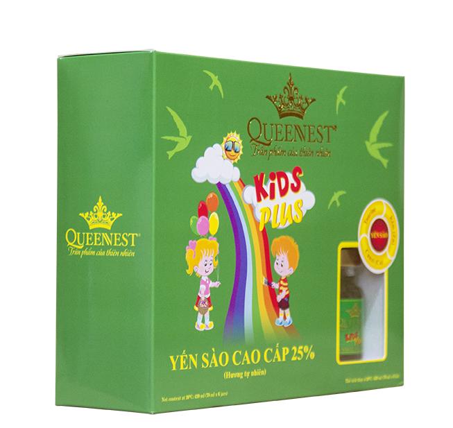 YẾN SÀO CAO CẤP KIDPLUS 25% HƯƠNG TỰ NHIÊN - (70ml/hộp 06 hũ)