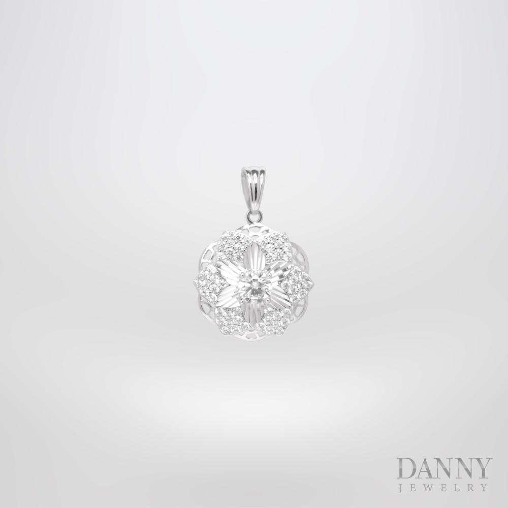 Mặt Dây Chuyền Nữ Bạc 925 Danny Jewelry Xi Bạch Kim DI4GZ012