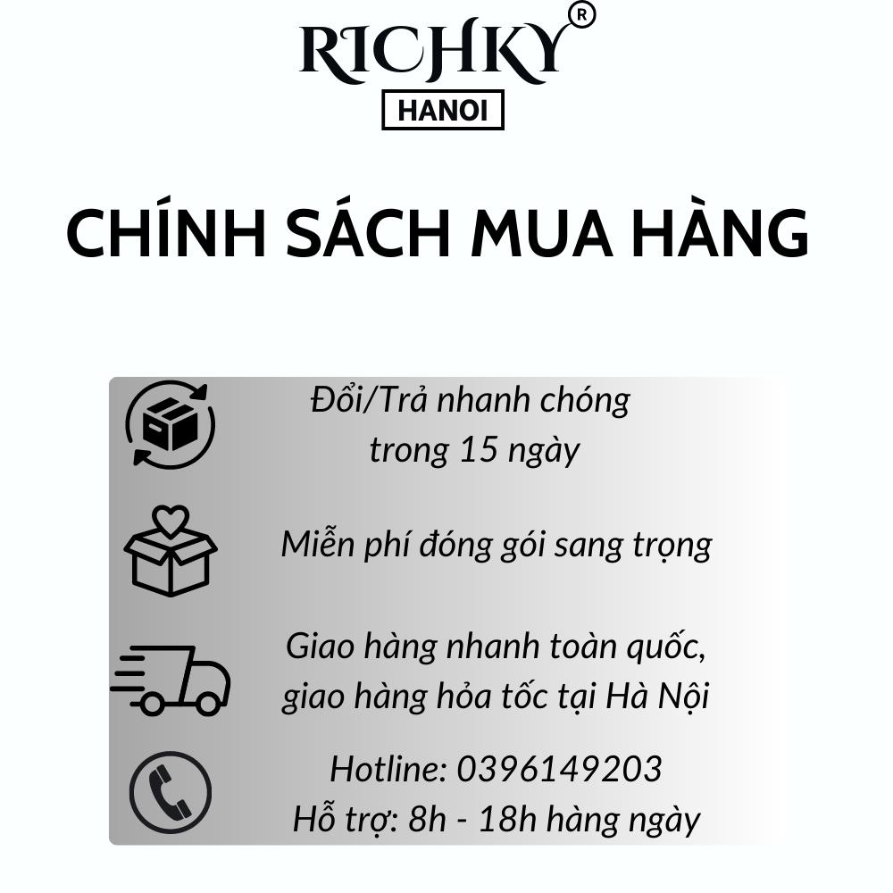 Quần Kaki Cargo Túi Hộp Khóa Zip Ống Suông Richky Hanoi Màu Xám Q222