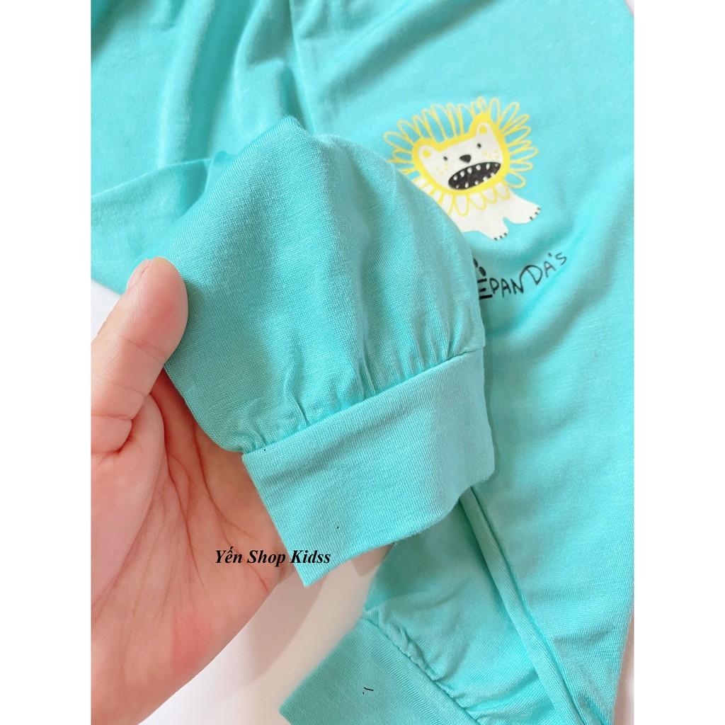 Bộ Dài Tay Minky Mom Chất Thun Lạnh Họa Tiết Thỏ Xe Đạp_Gấu Má Hồng Dễ Thương Cho Bé (Size 6_19kg)(SP001206