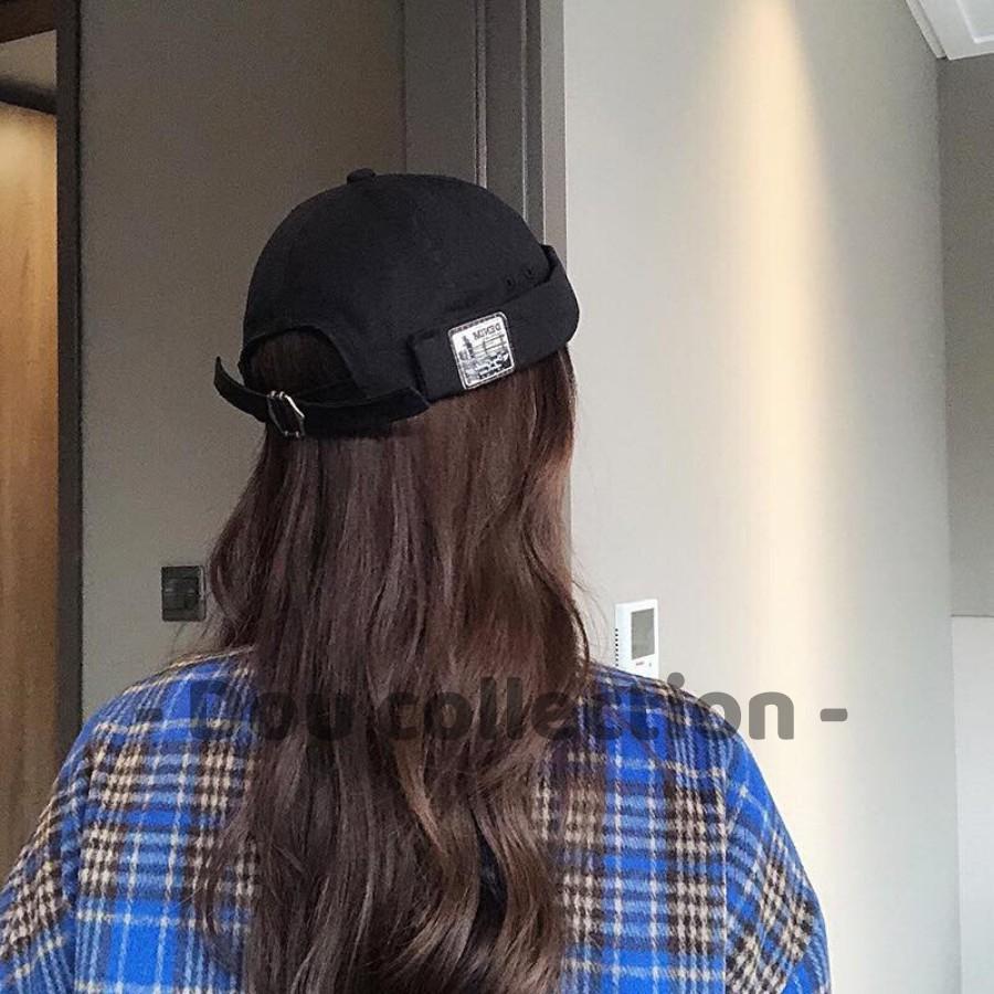 Mũ Nón Tròn Dưa Hấu Không Vành Cao Cấp Unisex Phong Cách Rento - Demin - Mã NV017