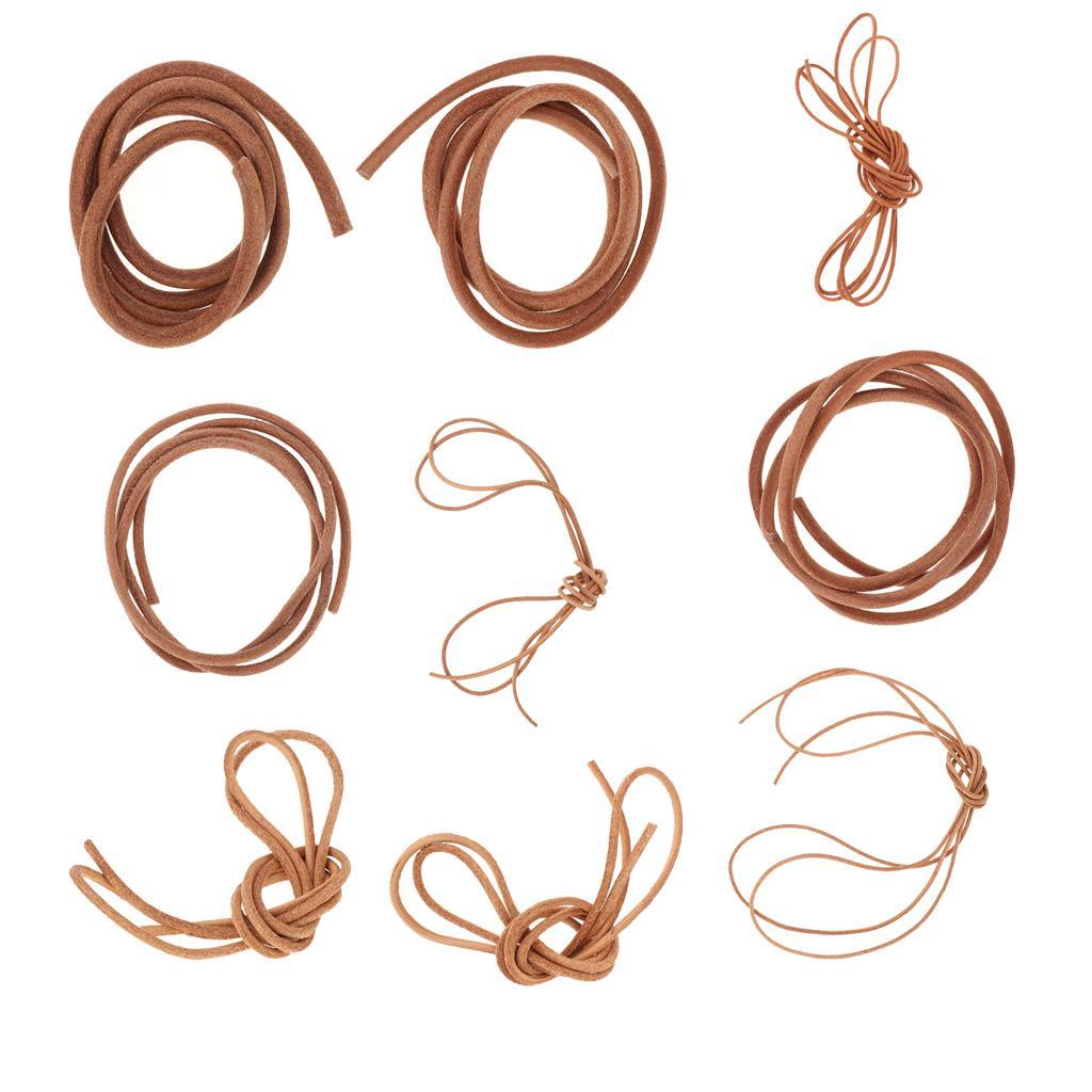 1 Meter Long Leather Cord Jewelry Kumihimo Making Thread Rope Braiding String1mm 1.5mm 2mm 2.5mm 3mm 4mm 5mm 6mm 8mm for DIY Crafts