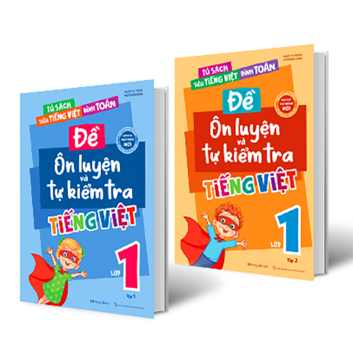 Combo 2 Cuốn Đề Ôn Luyện Và Tự Kiểm Tra Tiếng Việt Lớp 1