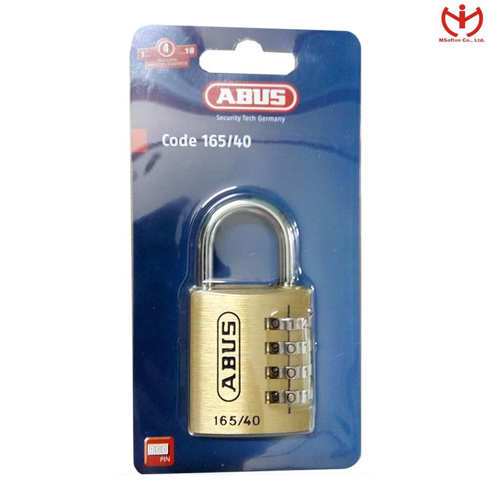 Ổ khóa số ABUS 165/40 thân đồng rộng 40mm mật mã 4 số - MSOFT