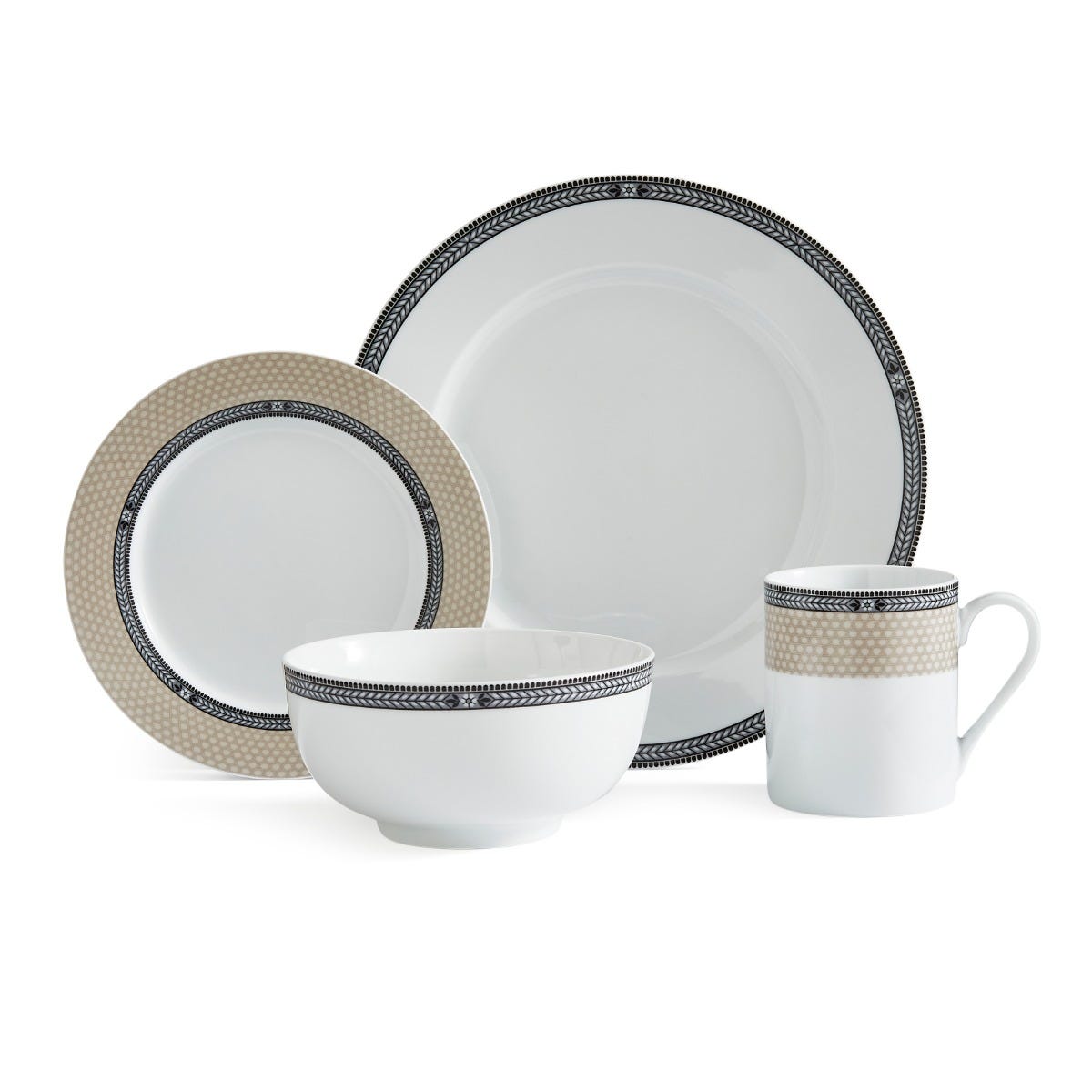 Portmeirion Home Bộ bát 16 món Vintage Chic Nhập khẩu Anh Quốc