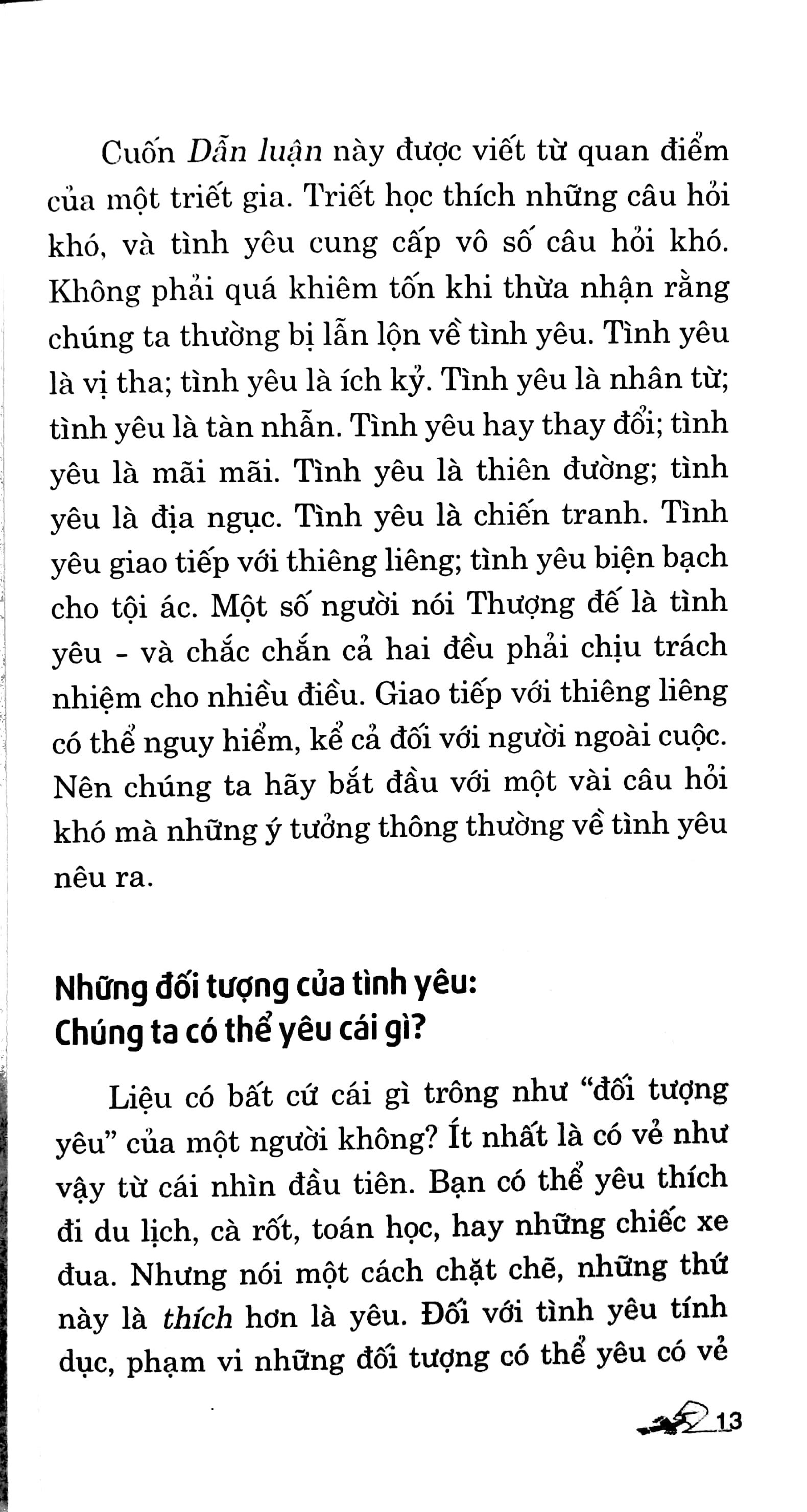 Dẫn Luận Về Tình Yêu