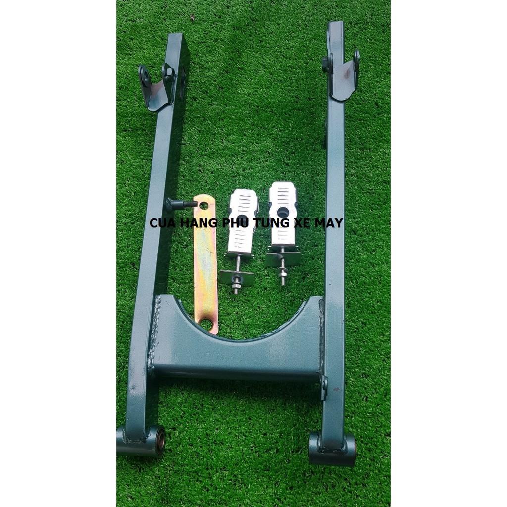 Gấp xe Sirius, Jupiter 50cm màu xanh kèm pát tăng sên