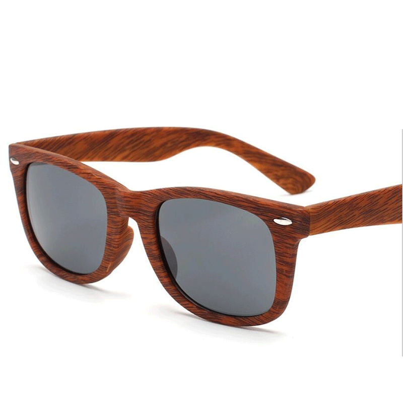 Kính retro bằng gỗ retro Summer UV Bảo vệ kính râm nam Người phụ nữ Thiết kế thời trang vuông kính râm kính râm Kính râm Color: s3