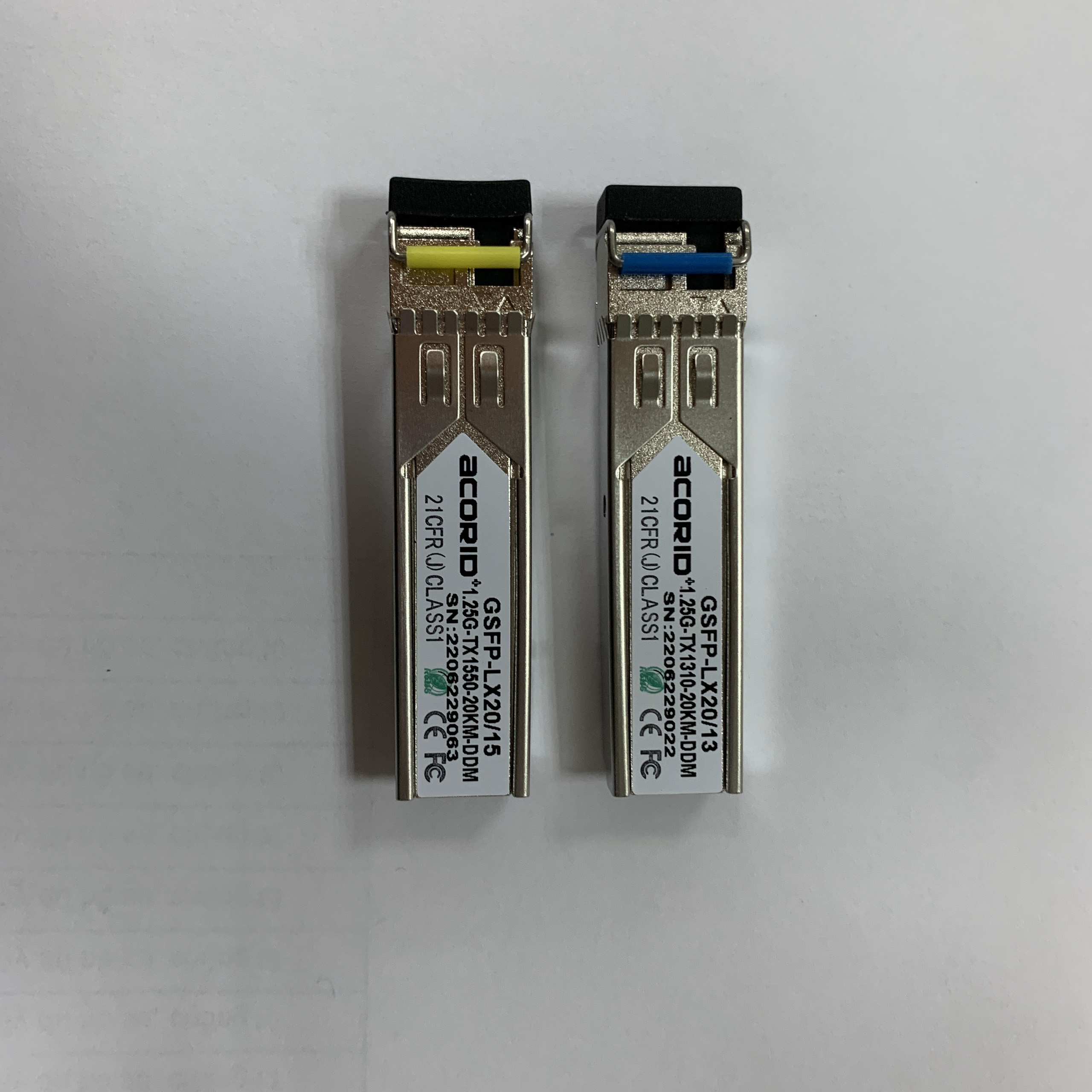 Cặp Module quang SFP 1 sợi, 1.25Gbqs, 20km, SM, LC, Acorid GSFP-LX20 1310/1510nm- Hàng chính hãng