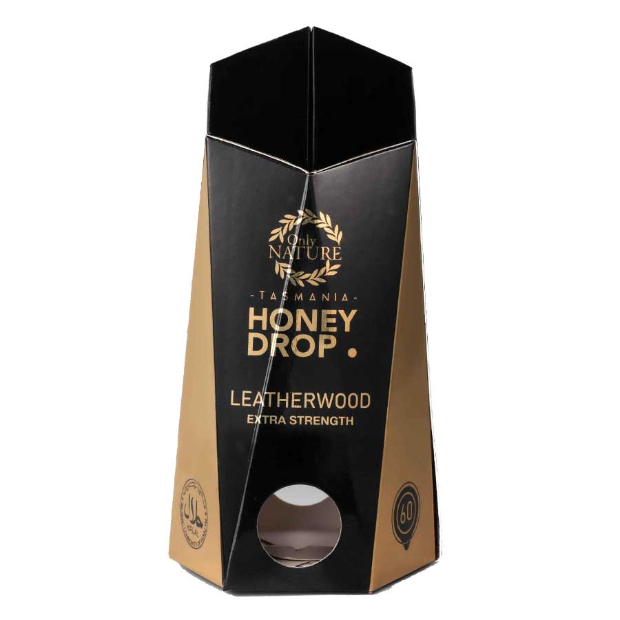 Kẹo Sả Mật Ong Honey Drop Leatherwood Only Nature Hộp Tháp 60 Viên