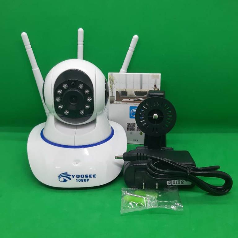 camera ip wifi app Yoosee 3 râu trong nhà  HD 1080P-2.0MP- hàng chính hãng