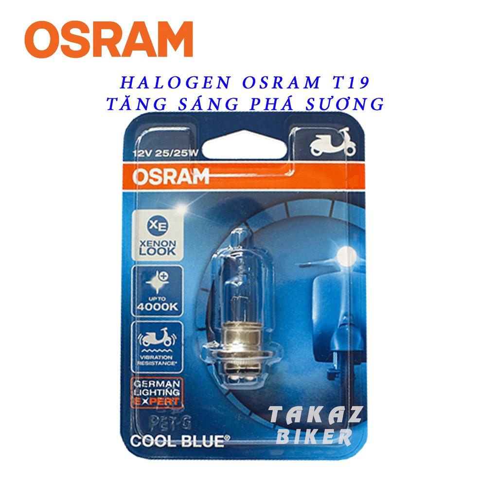 Bóng đèn HALOGEN OSRAM T19 - Tăng sáng trắng pha xanh dương Xenon 25W Xe Dream, Wave, Wave 100, Future 1