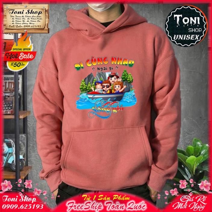 ÁO HOODIE ĐI CÙNG NHAU - In Pet Siêu Bền Siêu Đẹp - Full Size Full Màu