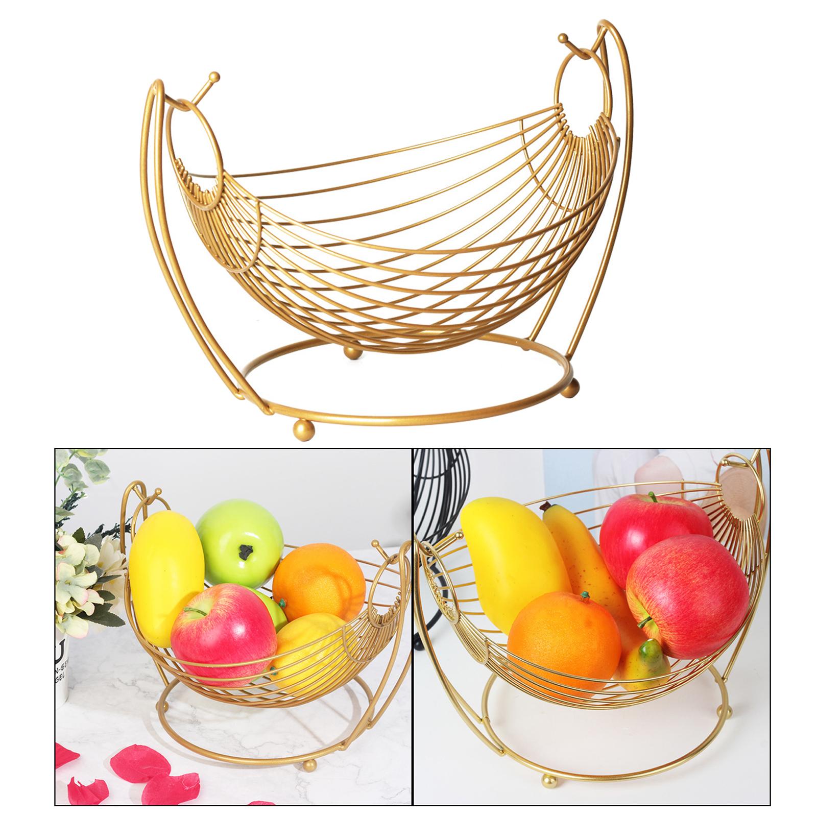 Decorative Kitchen Vegetable Organizer Fruit Storage Rack Basket