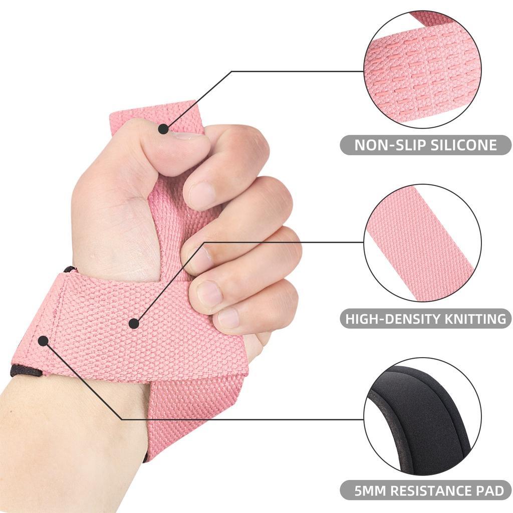 Set 2 Cặp Đai Quấn Tạ Hỗ Trợ Cổ Tay Nâng Tạ